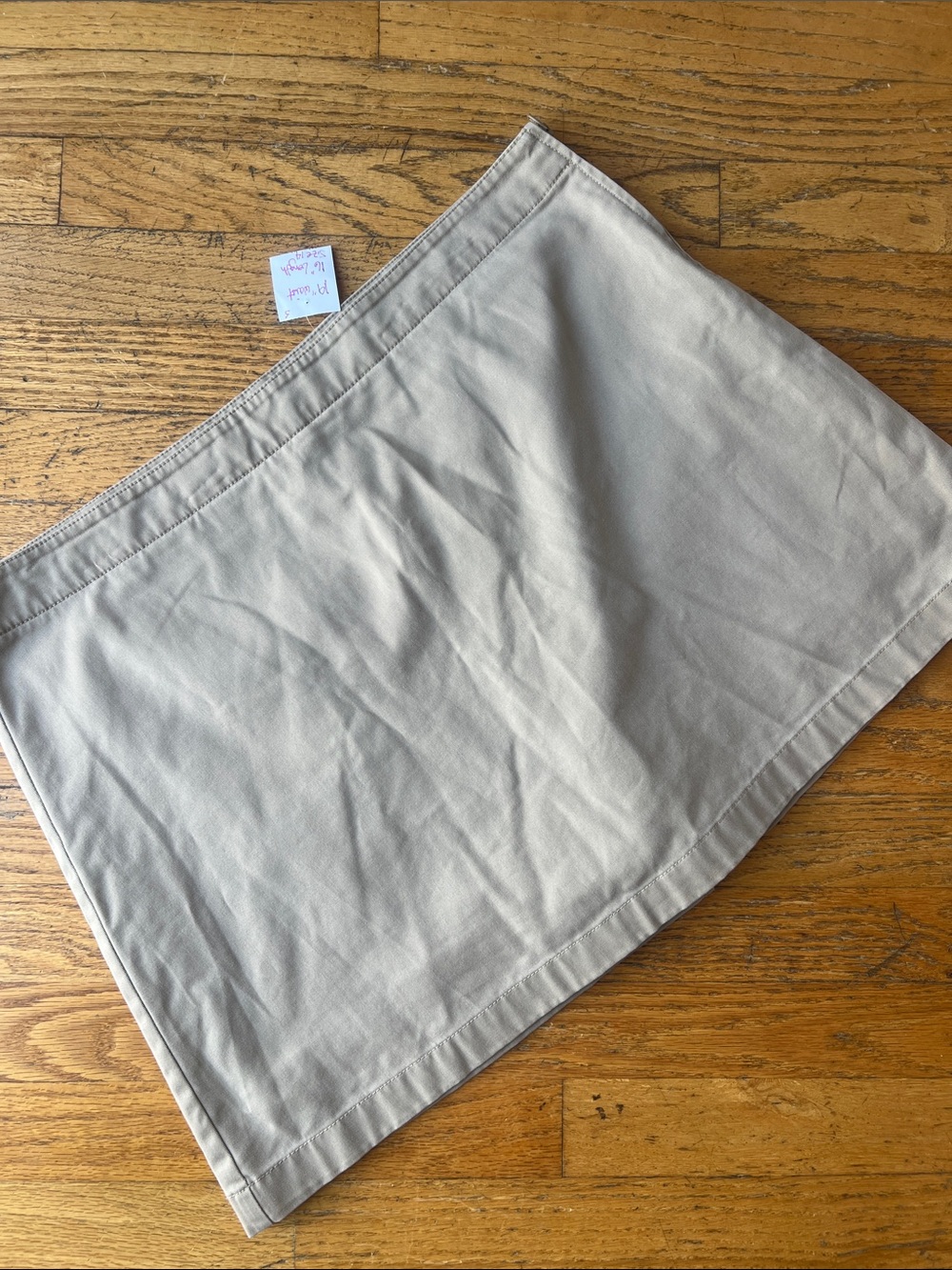 Lands' End Cotton Skort in Khaki size 14